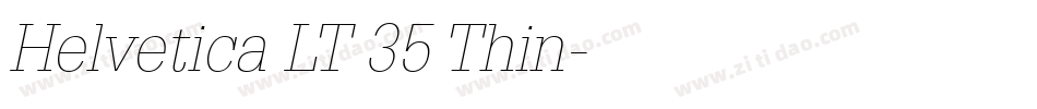 Helvetica LT 35 Thin字体转换